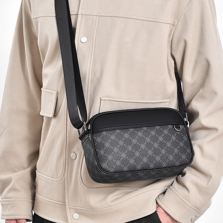 Printed crossbody bag for commuting to work, large-capacity shoulder bag, casual everyday crossbody 