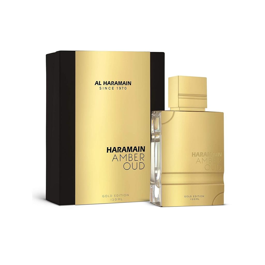 Al Haramain Al Harmain hổ phách oud phiên bản vàng uni 4.0 Ounce eau de parfum xịt, 4.0 Ounce