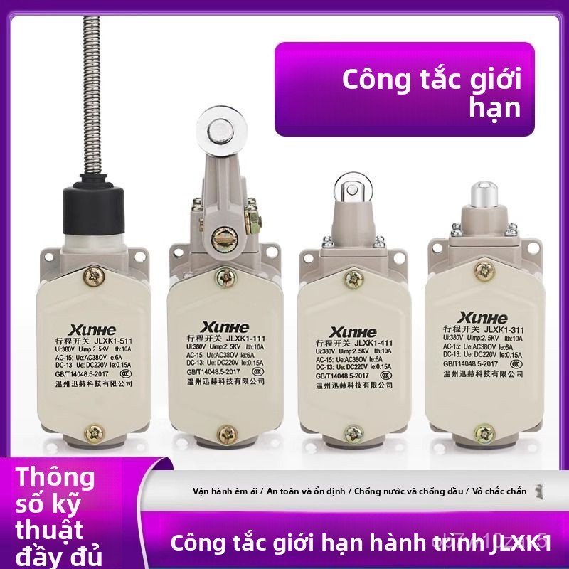 JLXK1-111Công tắc hành trình JLXK1-411Thiết bị hạn chế với vỏ nhôm311Động cơ vi chuyển tự động5.11