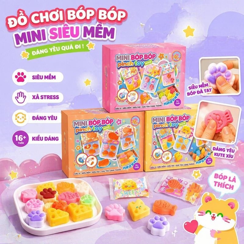 Bộ Kit Làm Squishy Silicone Mềm,Nhiều Chủ Đề,Đồ Chơi Thủ Công Sáng Tạo Giảm Căng Thẳng Cho Trẻ Em,Qu