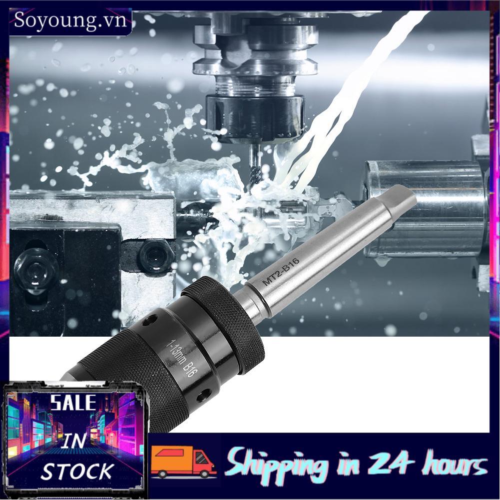 Soyoung Mâm cặp khoan tự siết Acouto B16 –Máy tiện không cần chìa khóa 13mm cho C1 C2 C3 MF70 Grizzl