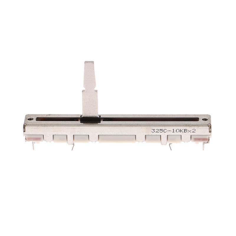 TMOY 1Pc RS45 Series Thẳng Slip Potentiometer Pitch Tempo Fader 10KB × 2 DCV1024 Tổng Chiều Dài 60MM