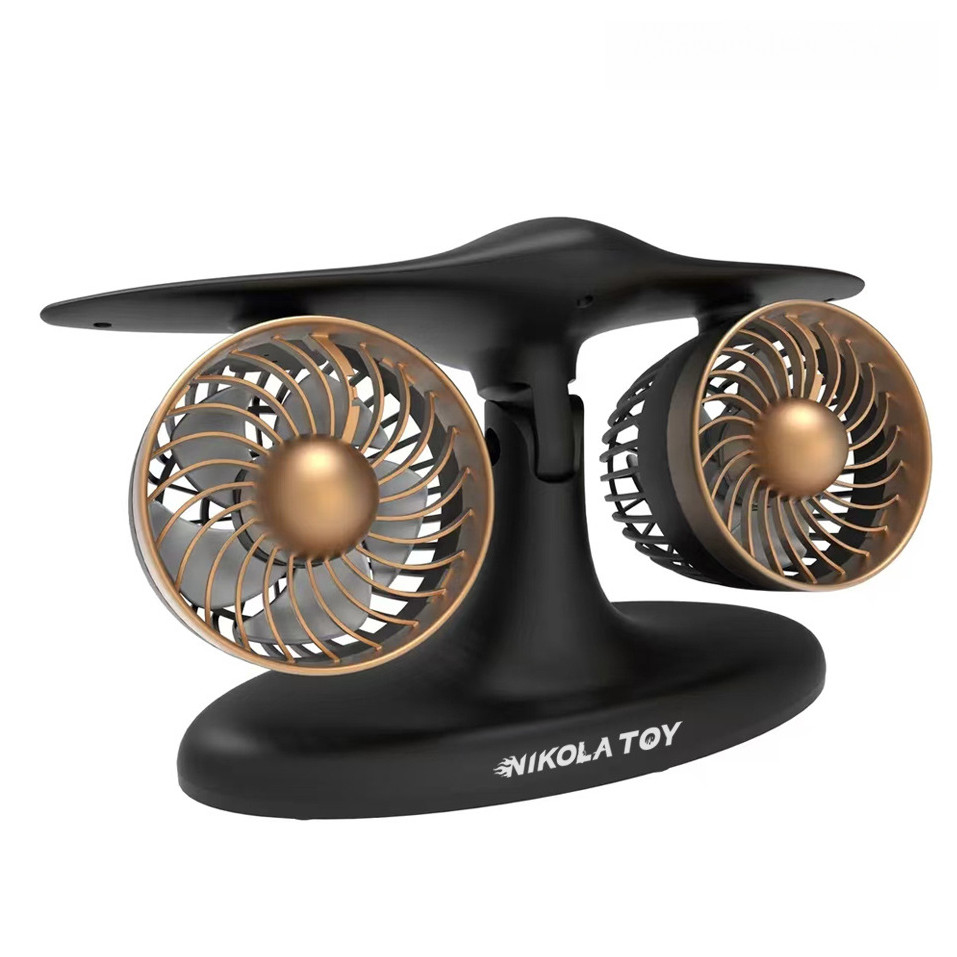 Quạt Để Bàn Mini Hình Máy Bay Jetfan Tích Điện Pin Trâu Sạc USB Văn Phòng