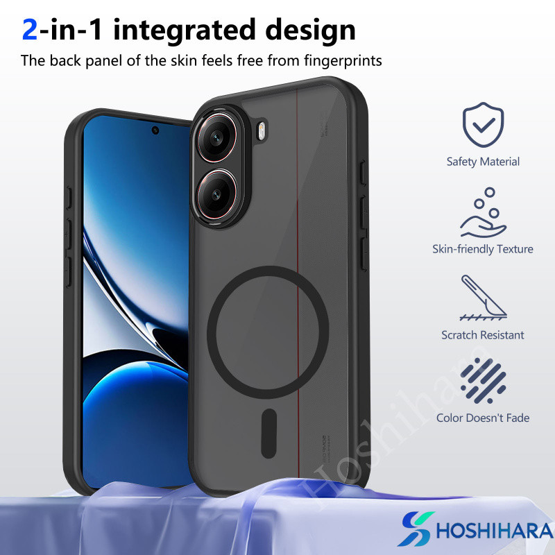 Ốp điện thoại từ tính mờ POCO F8Ultra F8Pro M8 M8Pro X8Pro X8Max X7 F7 Pro Ultra Vỏ thiết kế mới Vỏ 