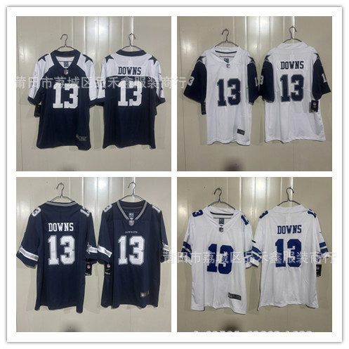 Áo bóng bầu dục Dallas Cowboys Dallas Cowboys No. 13 DOWNS Jersey Thể Thao
