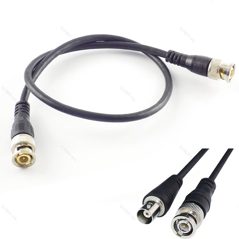 BNC Nam BNC Nữ Dây Kết Nối Video Nối Dài Bộ Chuyển Đổi Dây Cáp Cắm Dây Đồng Trục