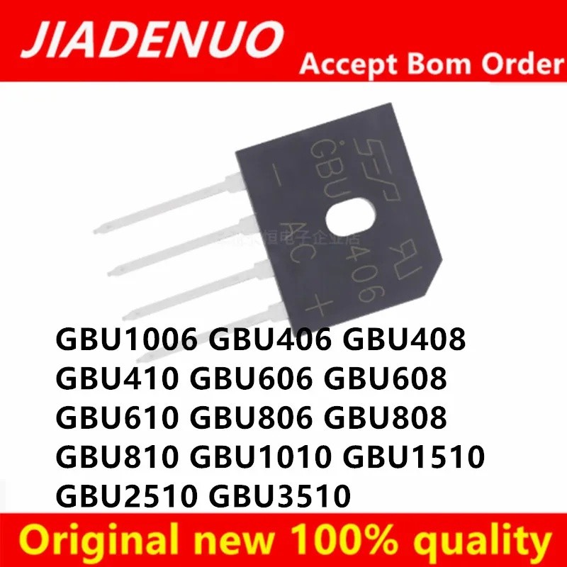 5 CÁI GBU1006 GBU406 GBU408 GBU410 GBU606 GBU608 GBU610 GBU806 GBU808 GBU810 GBU1010 GBU1510 GBU2510
