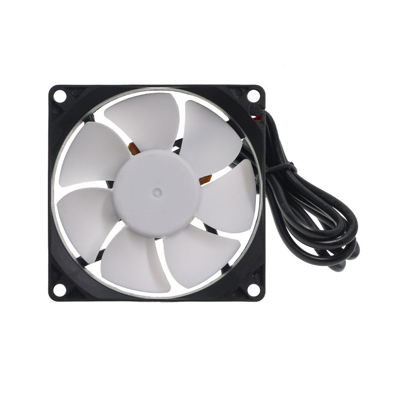 Cờ Tốc Độ 8025 Dạ Quang Quạt Trắng Lưỡi 5V Hộp Thú Cưng 8CM Quạt Làm Mát Yên Tĩnh LKYK