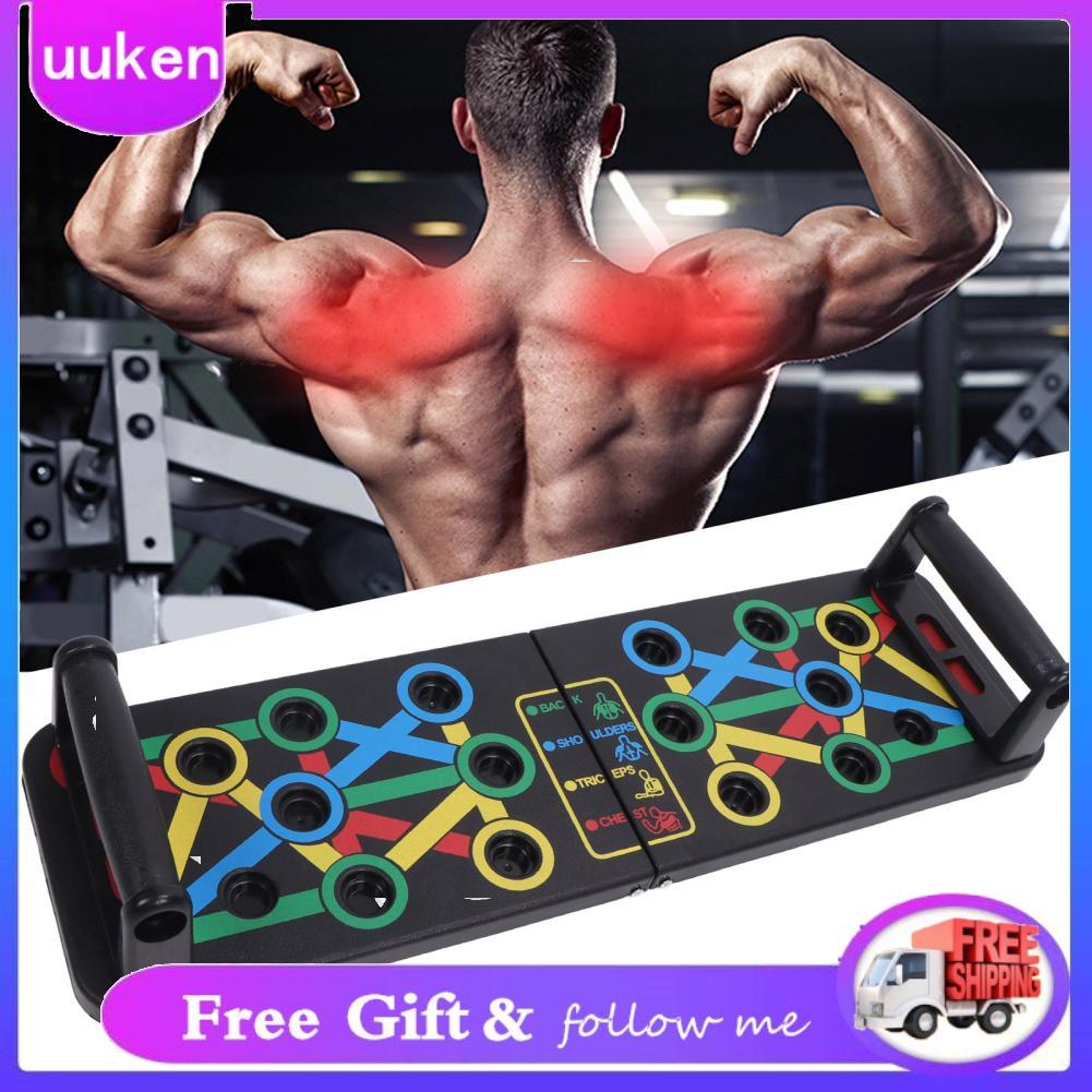 Uukendh Push Up Board Đa Năng Tập Cơ Bụng Ngực Tập Thể Dục Gấp Cho Gia Đình