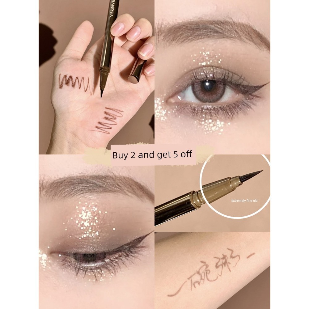 eyeliner bút chì kẻ mắt Người mới bắt đầu Không nhòe Barbella Fine-Tip Liquid Eyeliner