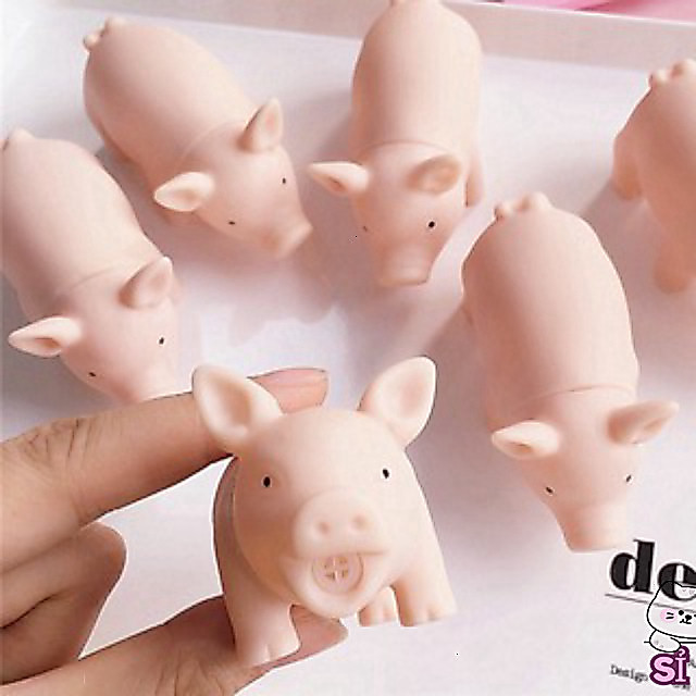 Đồ chơi heo dễ thương bóp mềm phát tiếng kêu vui nhộn (sỉ 5k)