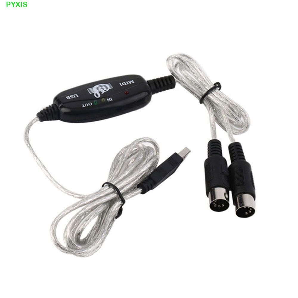 PYXIS MIDI sang USB Dây nối dài Giao diện MIDI chuyên nghiệp Dây nhạc âm thanh cho bàn phím PC USB I