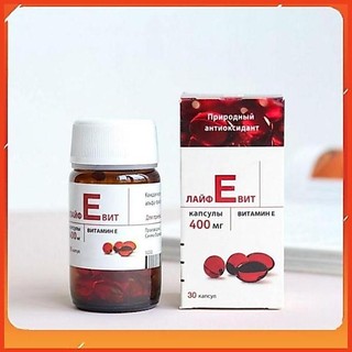 Vitamin E đỏ nga 400mg [lỌ THỦY TINH] CHUẨN AUTH đẹp da,