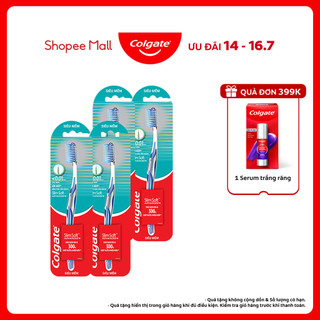 Bộ 4 Bàn chải Colgate Slimsoft Advanced ngăn chảy máu nướu siêu mềm mảnh