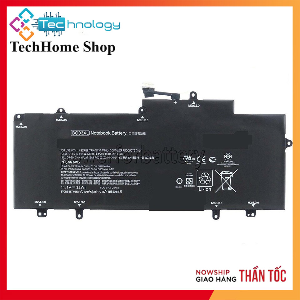 Pin Battery Laptop HP Chromebook 14-X 14-X013DX 773836-1B1 751895-1C1 BO03XL