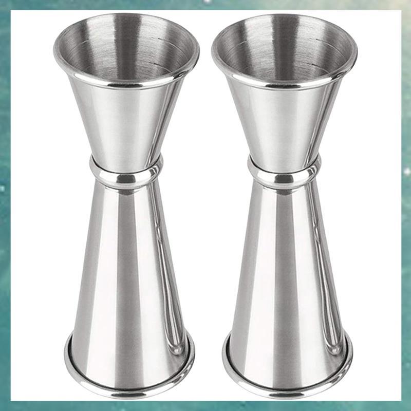 [uhktyltui.vn] Cocktail Jigger 2 Oz 1 Oz, 2 Cái để pha chế, Jigger cho phụ kiện quầy Bar pha chế, Cố