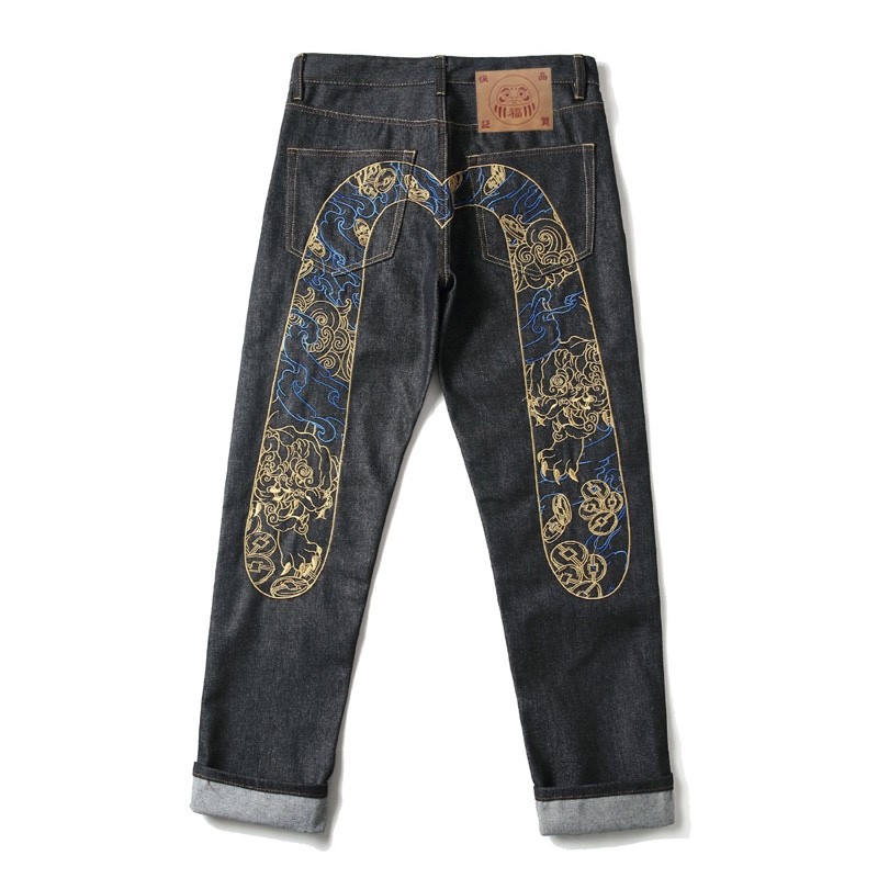 Số kiểu 399 Cc702
Evisu God of Fortune 2024 Thêu Don Lion Quần jean viền ống hẹp
Quần jean dáng ôm V