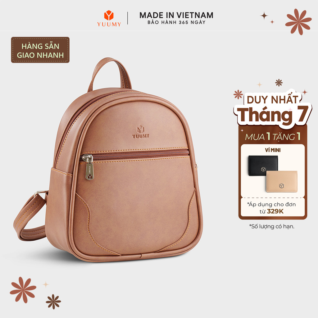 Balo Yuumy (Thời trang nữ mini dáng tròn - Balo da Liberal YBA115) Bagsmart