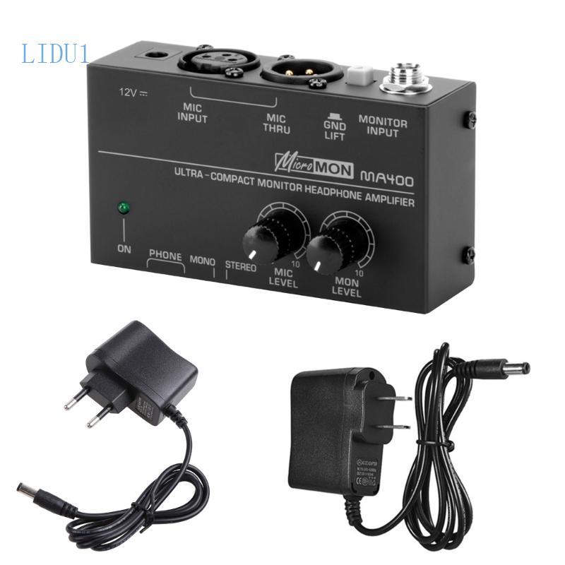 Compact Headphone Amplifier for Studio and Stage Use 1/4'' & 1/8'' Port