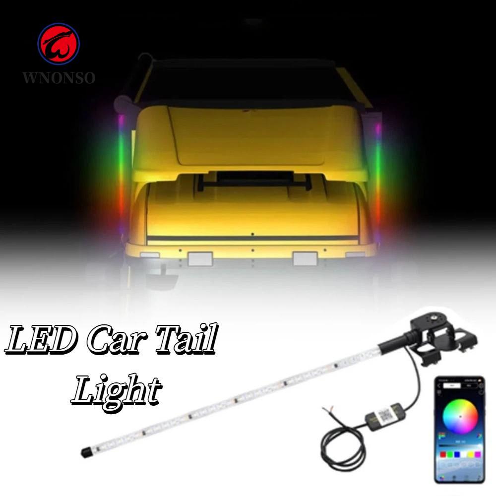 Đèn LED Whip WONSO, Đèn Ăng-ten nhấp nháy dài 12V 24V 60CM, Phụ kiện được trang bị lại Điều khiển ứn