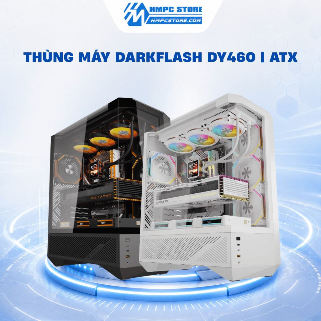Case - Thùng máy DARKFLASH DY460 | ATX, Bảo hành 12 tháng
