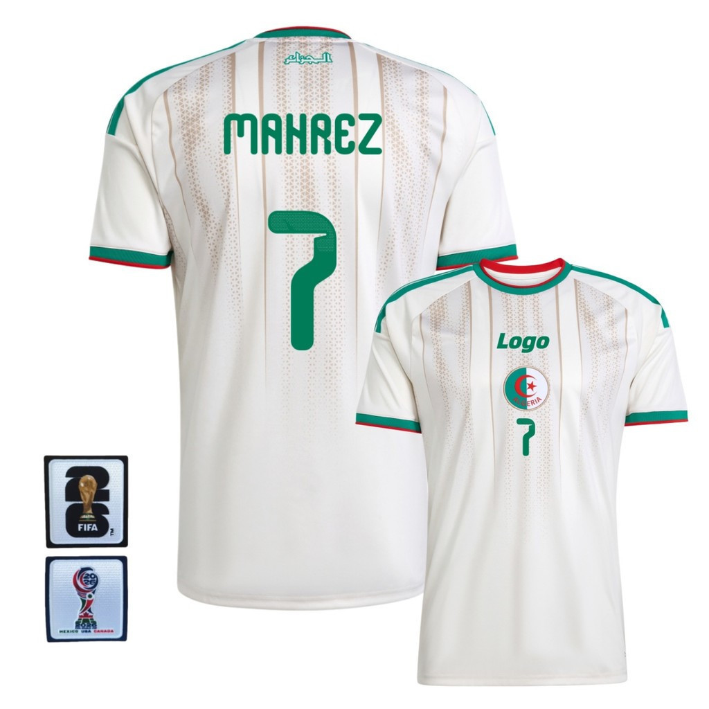 Người hâm mộ áo bóng đá ngắn tay phiên bản Algeria 2026 / 27 tại sân nhà ở Algeria