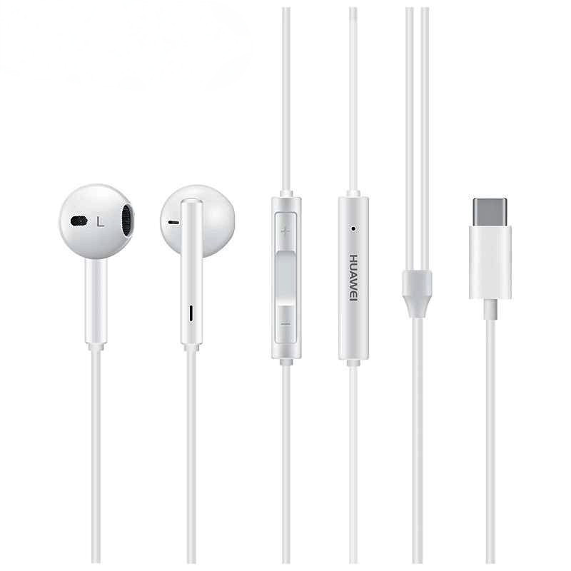 Tương Thích Cho HUAWEI CM33 Tai Nghe USB Type-C Tai Nghe Nhét Tai Mic Âm Lượng Mate 10 20 Pro 20 X R