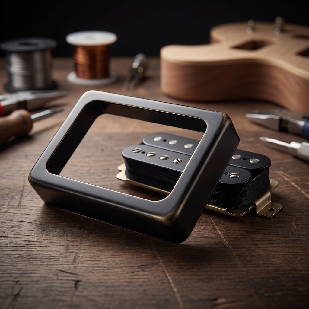 Guitar Pickup Cover có khung mở Nhẹ Mở Humbucker Pickup Cover Humbucker Khung Phần cứng lâu trôi chắ