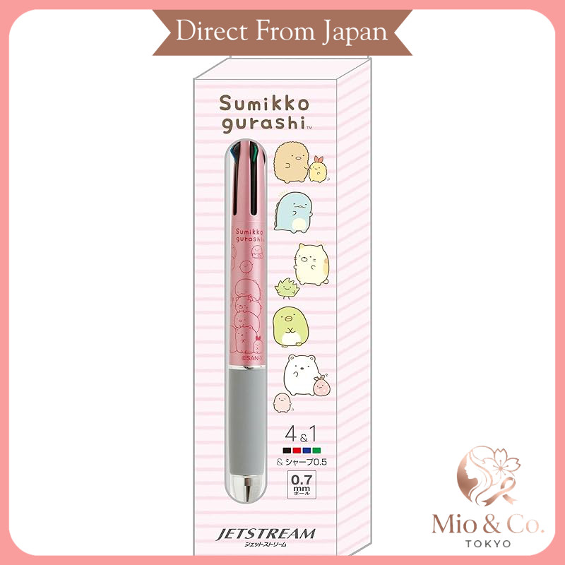 San-X Sumikko Gurashi & Rilakkuma Jetstream 4&1 Pen - Pink & Blue Options