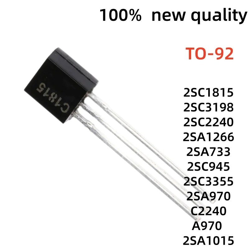 10 chiếc 2SC2240 2SC1008 2SC3355 2SA970 2SC1815 2SC3198 2SC945 2SA1015 2SA1266 2SA733 C1815 C3198 C9