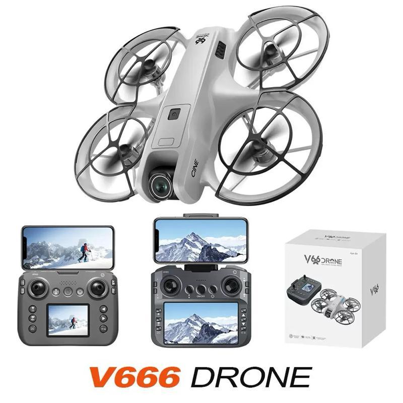 [GIÁ TRẢI NGHIỆM] Fly Cam V66 PRO MAX - Siêu phẩm Drone Bay ổn định Cam HD chỉnh điện 180 độ Series 