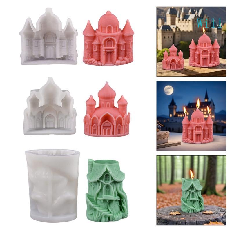 Khuôn Silicon Will Castles Lâu Đài Cổ, Khuôn Thạch Cao, Khuôn Nhựa Resin