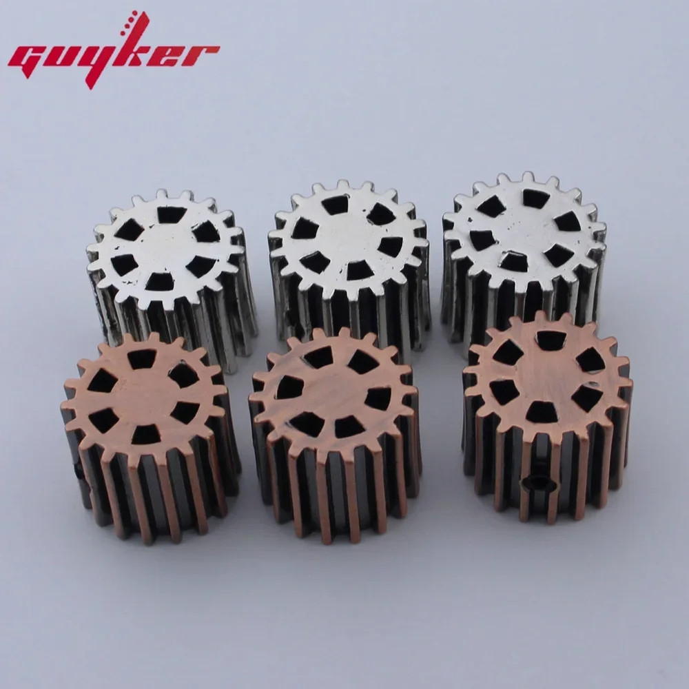 Guyker Đồng Cao Cấp Phong Cách Bánh Răng Đàn Guitar Điện Bass Gear Núm