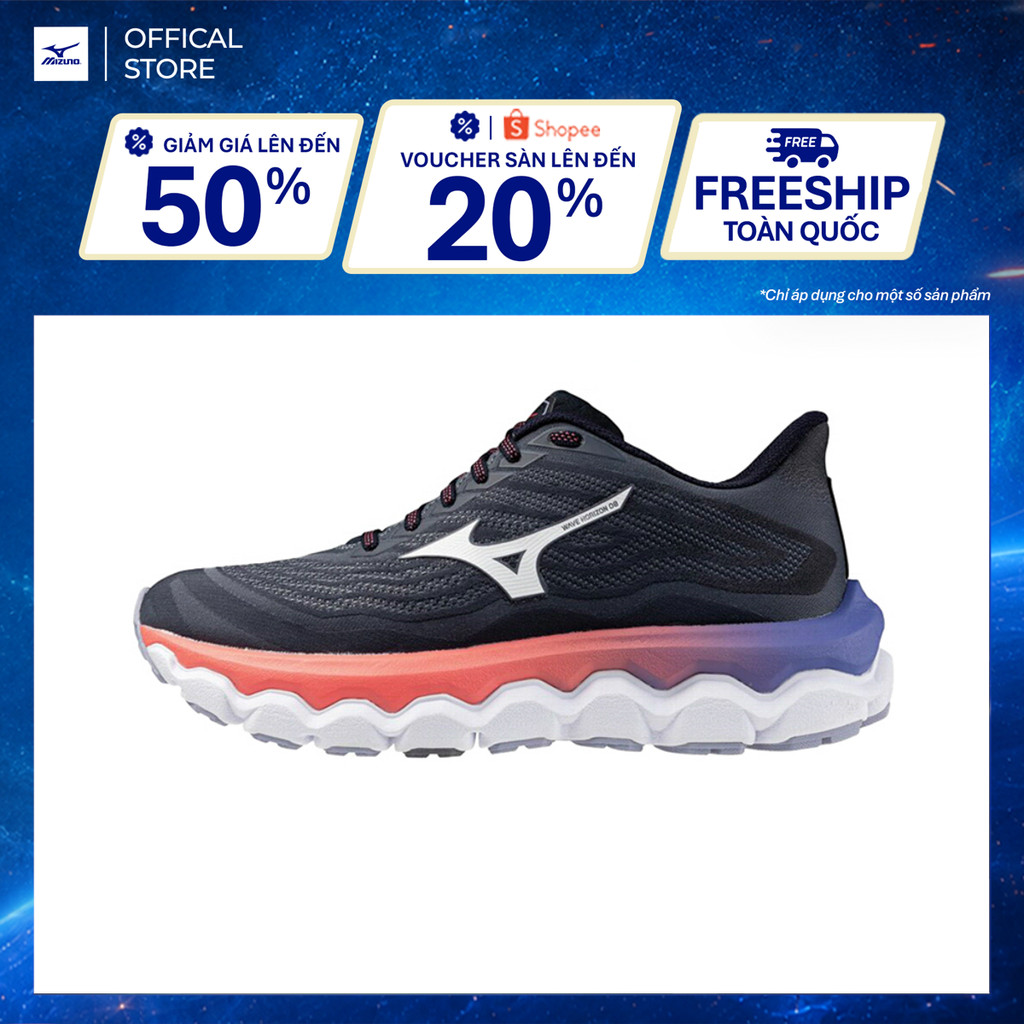 Giày Chạy Bộ Nữ Mizuno Wave Horizon 8 - Đen - J1GD252671