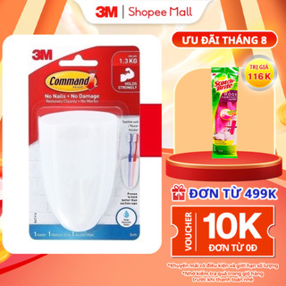 Khay đựng bàn chải đánh răng 3M™ Command™, BATH16, bám cực chắc, chịu lực 1.3kg, 1 cái, Dùng sắp xếp nhà tắm