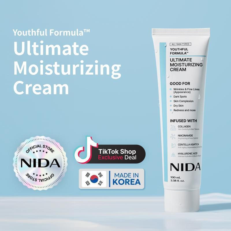 Kem dưỡng ẩm tối ưu Nidayouthfulformulault (100ml) / Collagen, Niacinamide, Centella Asiatica 89HU