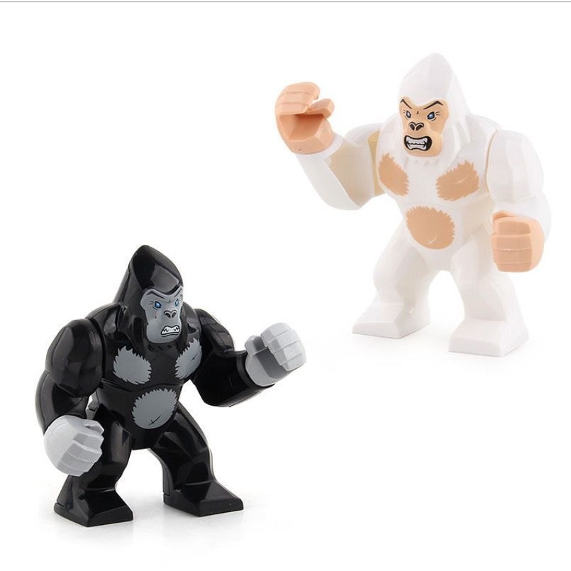 Tương thích với Lego Animal Godzilla Khối xây dựng lắp ráp với King Kong Monster Shark Tiger Đồ chơi