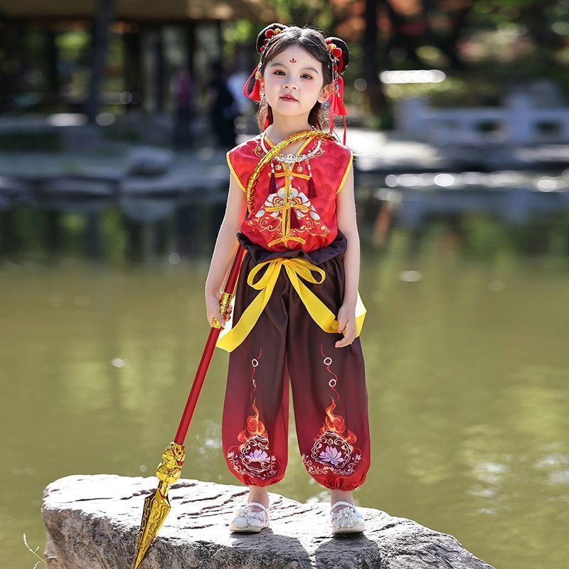 Ngày Trẻ Em Trang Phục Nezha Quần Áo Trẻ Em Halloween Cos Trang Nezha Trang Phục Nezha Anime Trang P