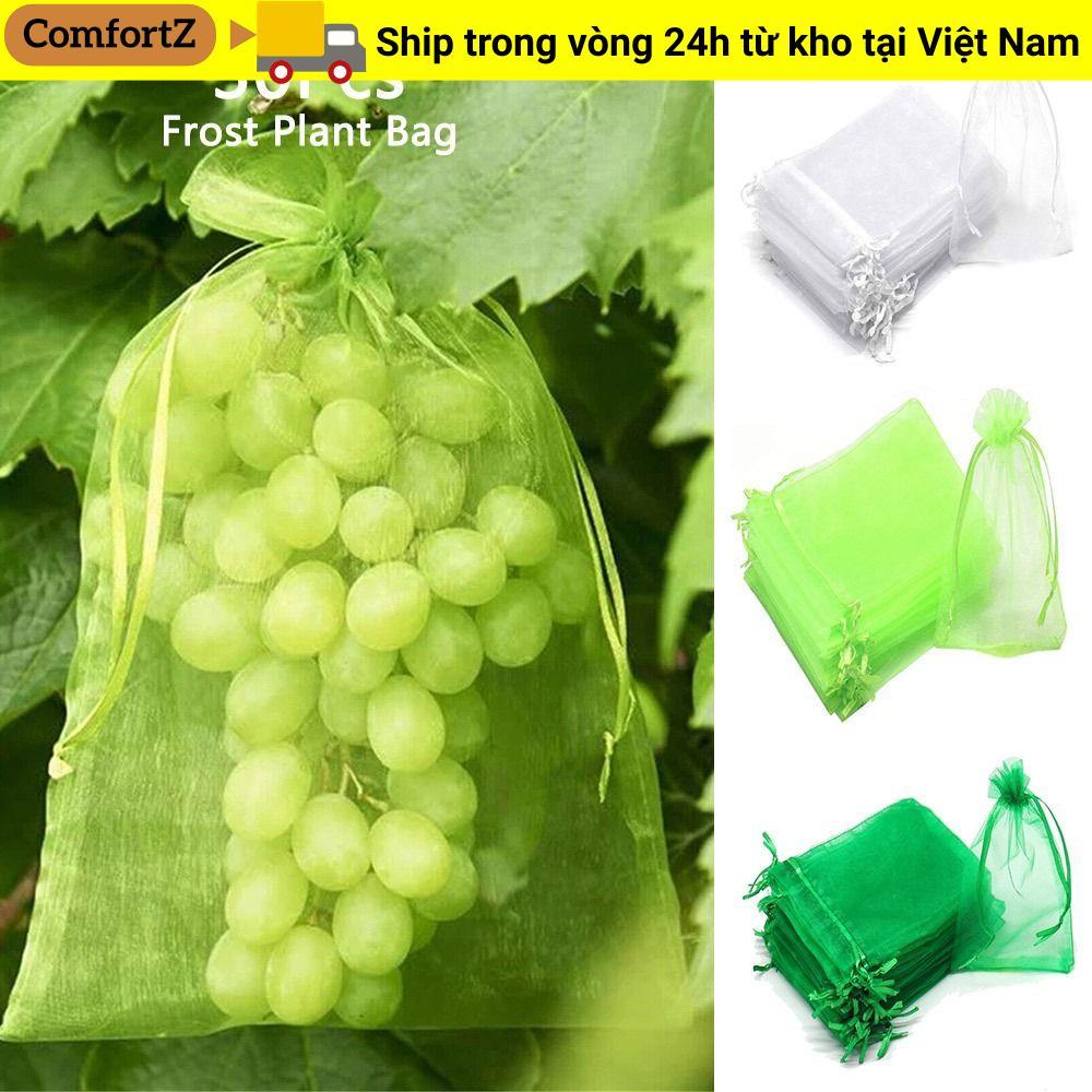 COMFORTZ 30 Chiếc Túi Bảo Vệ Thực Vật Kiểm Soát Dịch Hại Nylon Trồng Cây Trồng Túi Bảo Vệ Trái Cây D