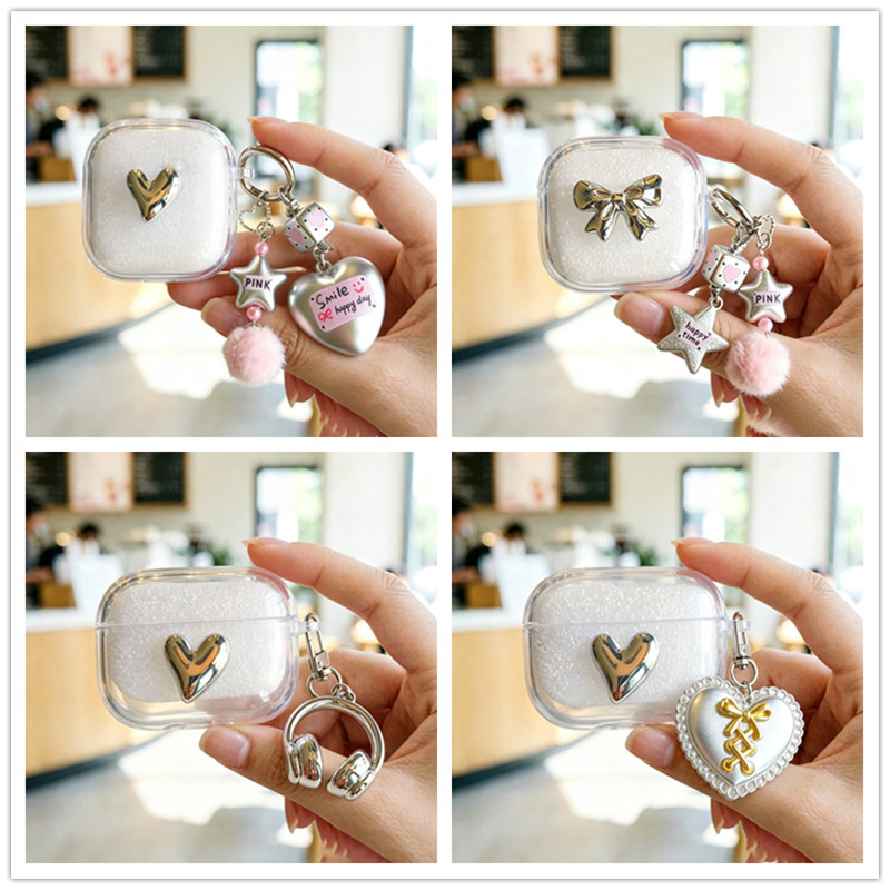 Ốp lưng Ins Love Heart cho Baseus WM02s WM02 WM01 BS2 Lite / BP1 NC / BP1 Pro / BS1 NC / M4S M3S AS0