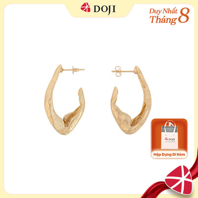 Hoa Tai nữ mạ vàng cao cấp, thiết kế sang trọng, cá tính, thích hợp đi tiệc đi chơi Elara Loop - DOJI