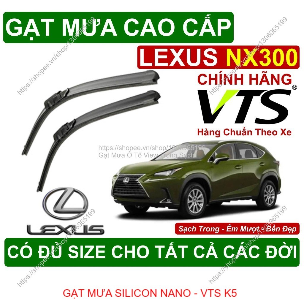 K5, Gạt Mưa Kính Lái Lexus NX300, Cặp Gạt Mưa Kính Lái Cho Các Dòng Xe Lexus NX300, Có Đủ Size Cho C