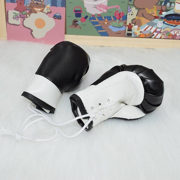 Large Simulation Boxing Gloves Pendant Boxing Gym Competition Gloves Ornaments Mini Small Gloves Key