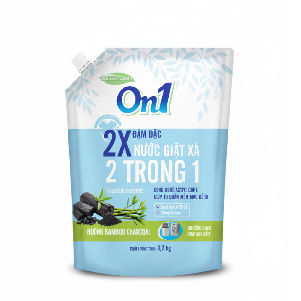 Nước giặt xả On1 Bamboo Charcoal túi 3.2kg - 86982