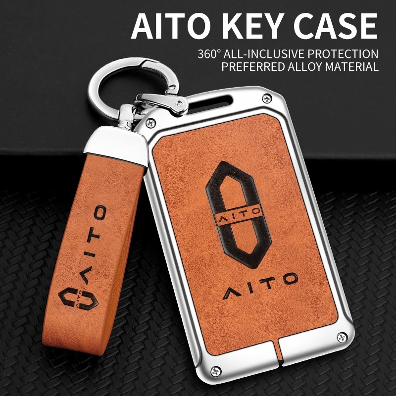 Hợp Kim Kẽm Da Xe Thông Minh NFC Thẻ Chìa Khóa Vỏ Cho Aito M5 M7 M9