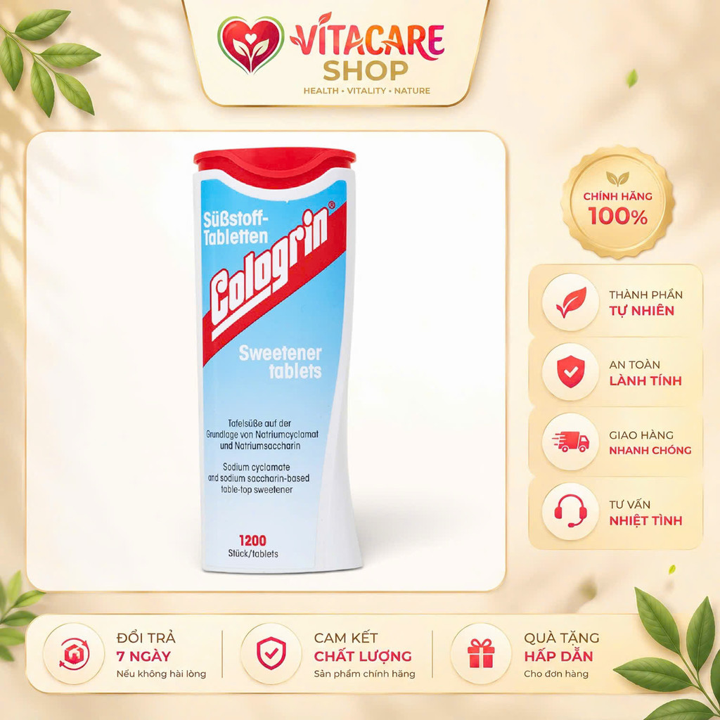 ĐƯỜNG ĂN KIÊNG COLOGRIN KRUGER 1200 VIÊN