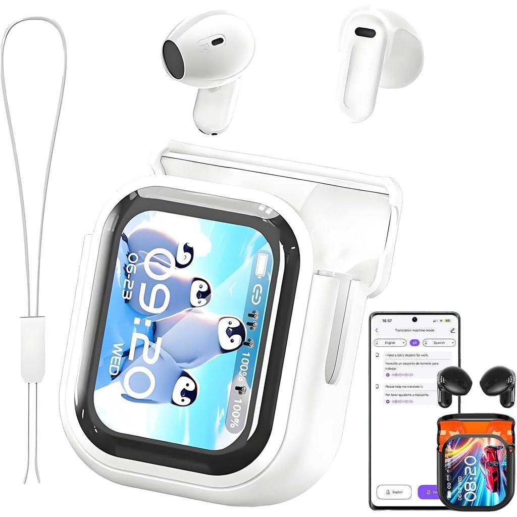 Tai nghe Relxhome NE20, Tai nghe dịch thuật NE20, 6 chế độ dịch, Màn hình cảm ứng LCD, Thời gian chơ