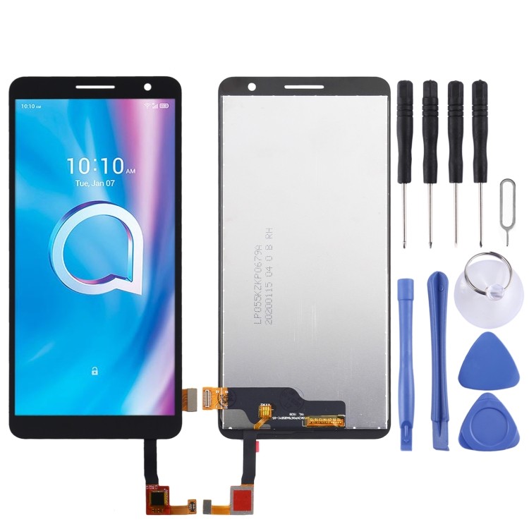 [Sẵn sàng] Màn hình LCD OEM cho Alcatel 1B 2020 5002 5002D 5002X 5002H với Bộ số hóa đầy đủ (Đen)