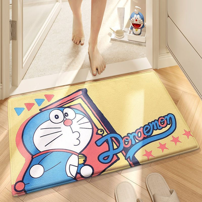 New Product#Dajiang Floor Mat Dora A Dream co-branded floor mat for home bathroom, water-absorbent, 