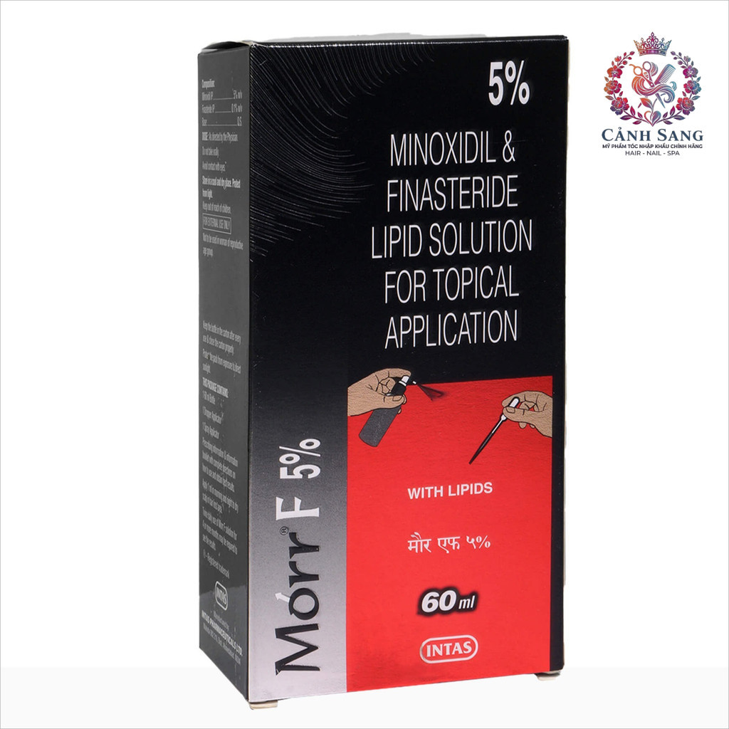 ( Ấn Độ ) Tinh chất mọc râu, mọc tóc cao cấp Mi-no-xi-dil Solution Morr F 5% F5 60ml ( New 2026 ) .C